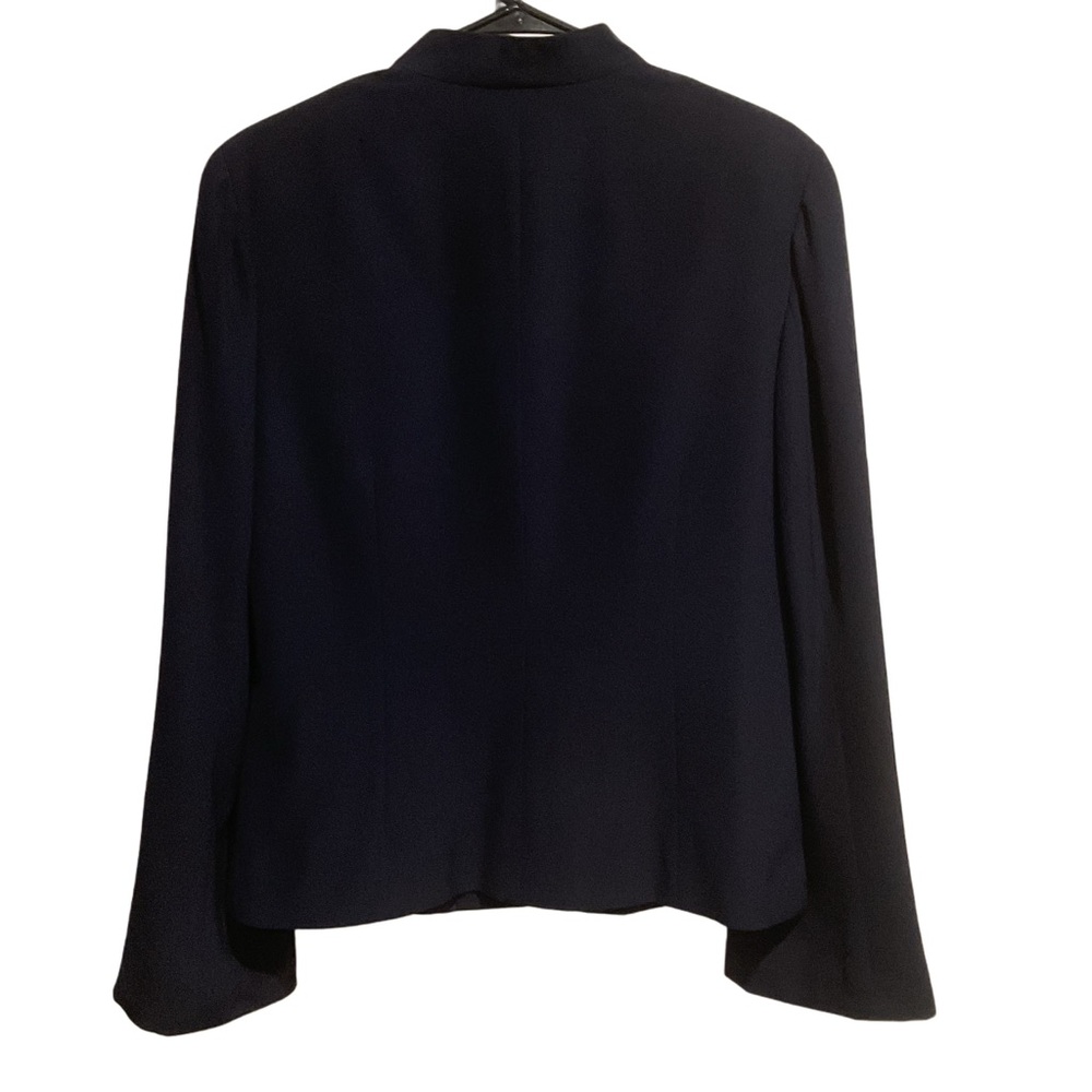 Talbots Pure Silk Dark Blue Silk‎ Blazer - Picture 2 of 11